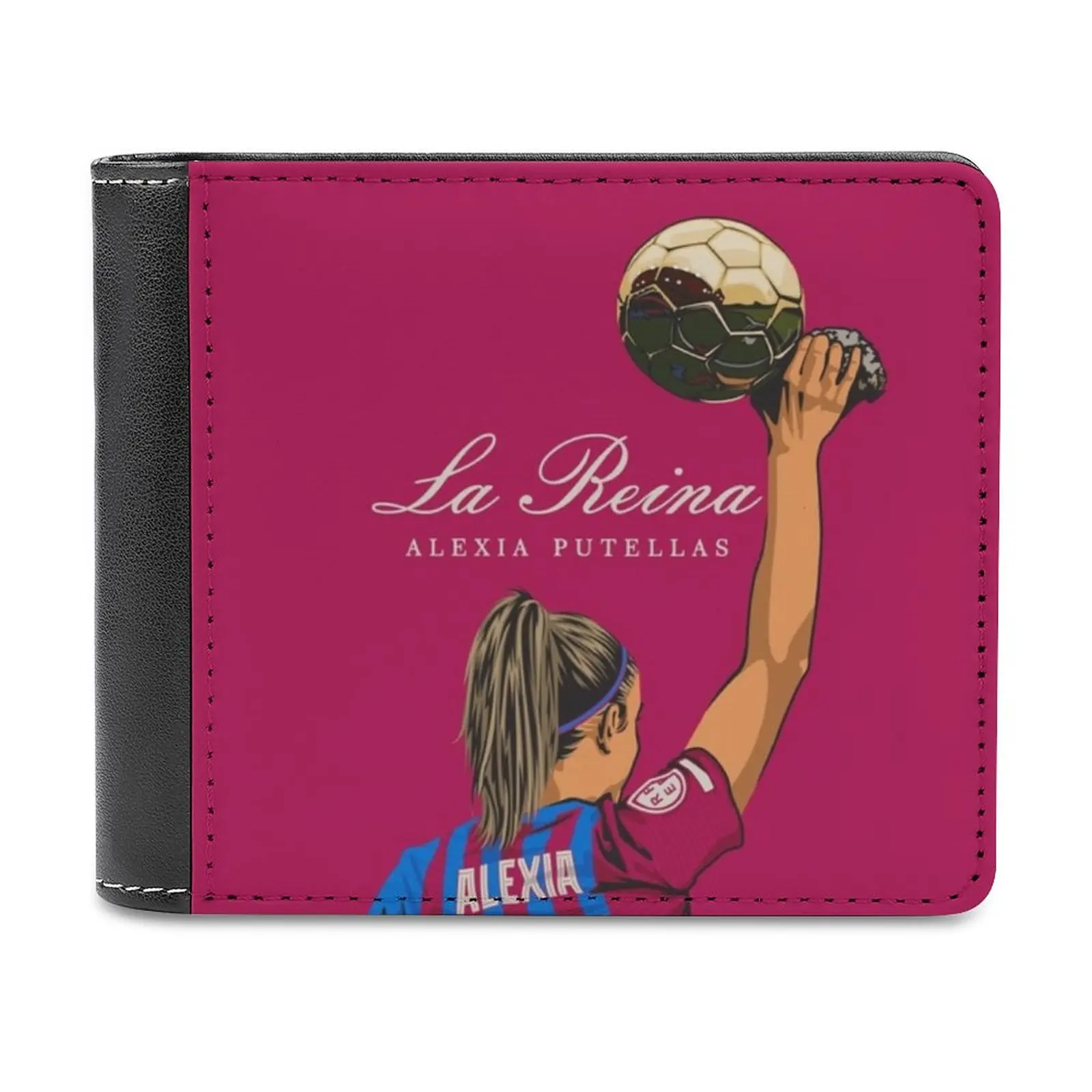 

Alexia Putellas La Reina Illustration Business Men Wallets Small Money Purses New Design Dollar Price Top Wallet Alexia Alexia