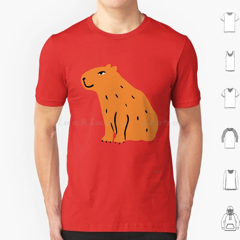 Love For Capybaras T Shirt Cotton Men Women DIY Print Capybara Animal Rodent Capybirthday Lovely Cheerful