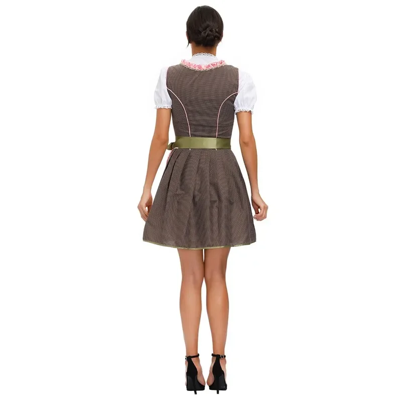 Vestido de Cosplay de fiesta austriaca de Oktoberfest, vestido de dama de cerveza, disfraz Dirndl de chica, mascarada bávara, Wench Manor, Alemania