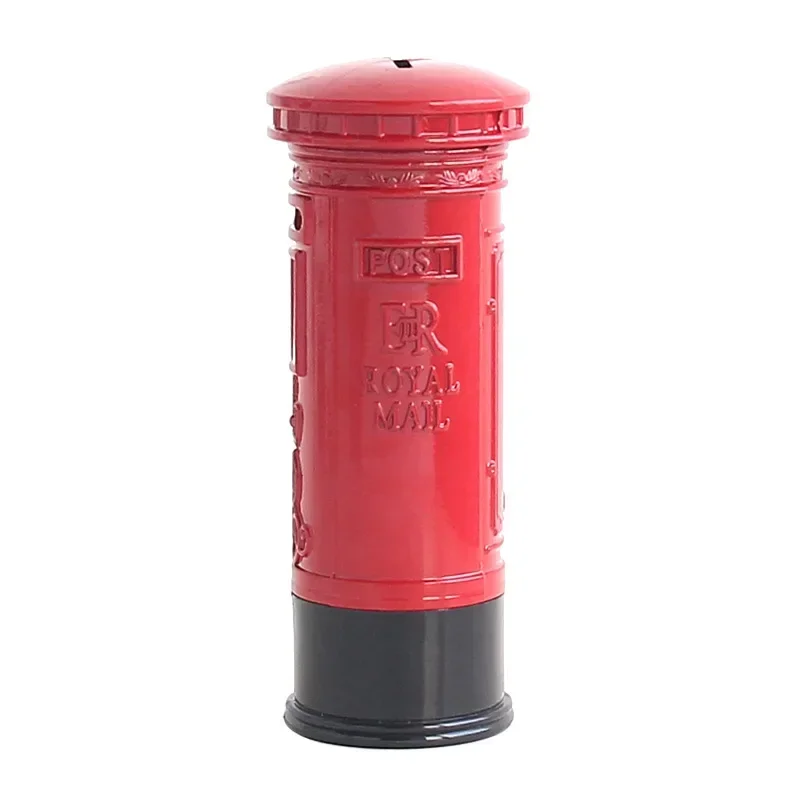 London phone booth coin bank piggy bank piggy bank red metal phone booth box CY52903