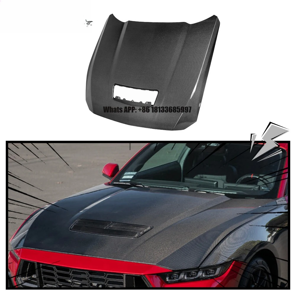 

Карбоновый капот в стиле Dark Horse GT для Ford Mustang Gen7 S650 2024 года и новее