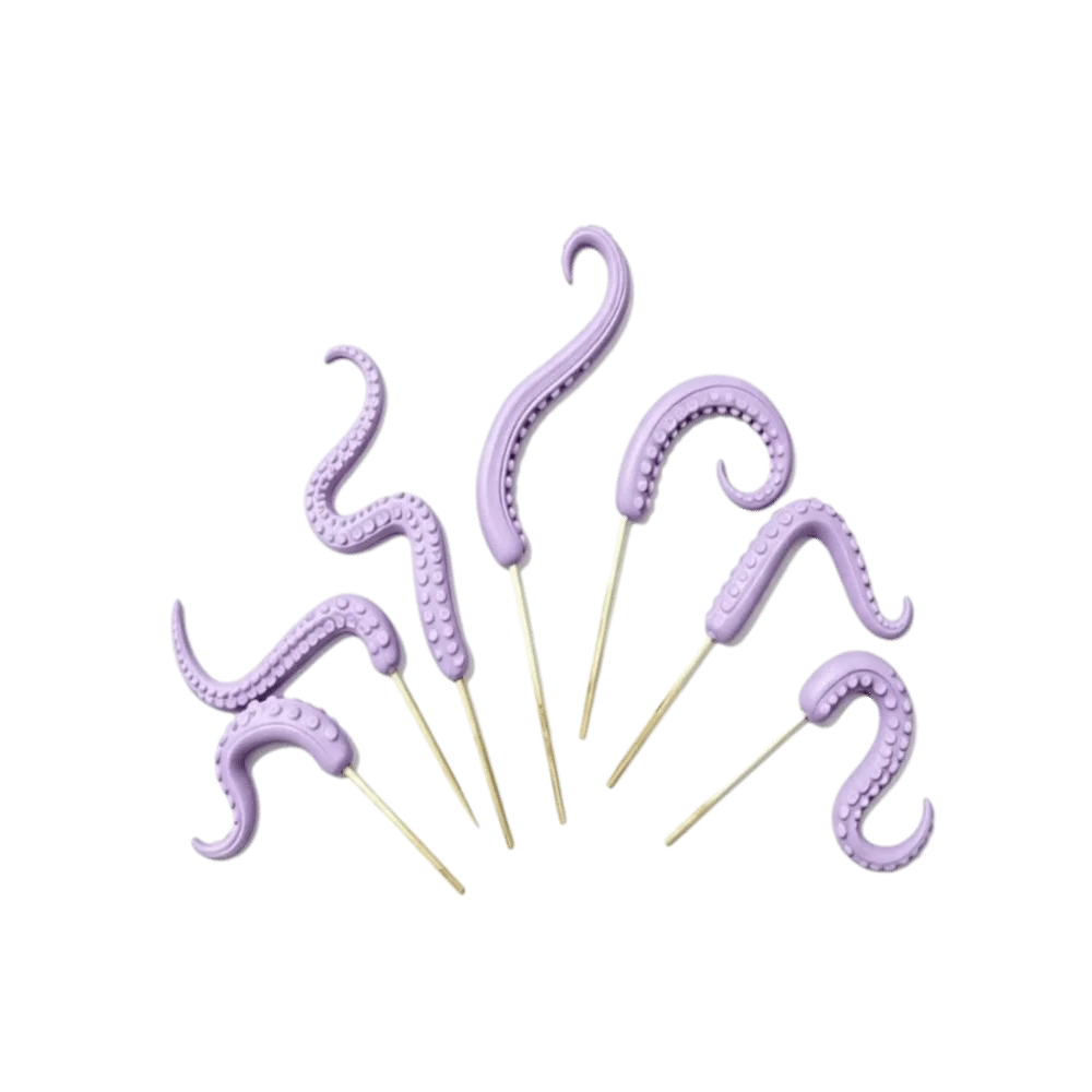 Resin Tentacle Plant Post Funny Irregular Octopus Tentacle Decorative Pile Creative Flowerpot Decoration for 7Pcs Indoor