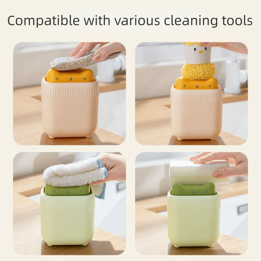 Cute Kitten Shape Kitten Detergent Dispenser Press Liquid Practical Kitchen Tools Kitchen Soap Dispenser Pump Design