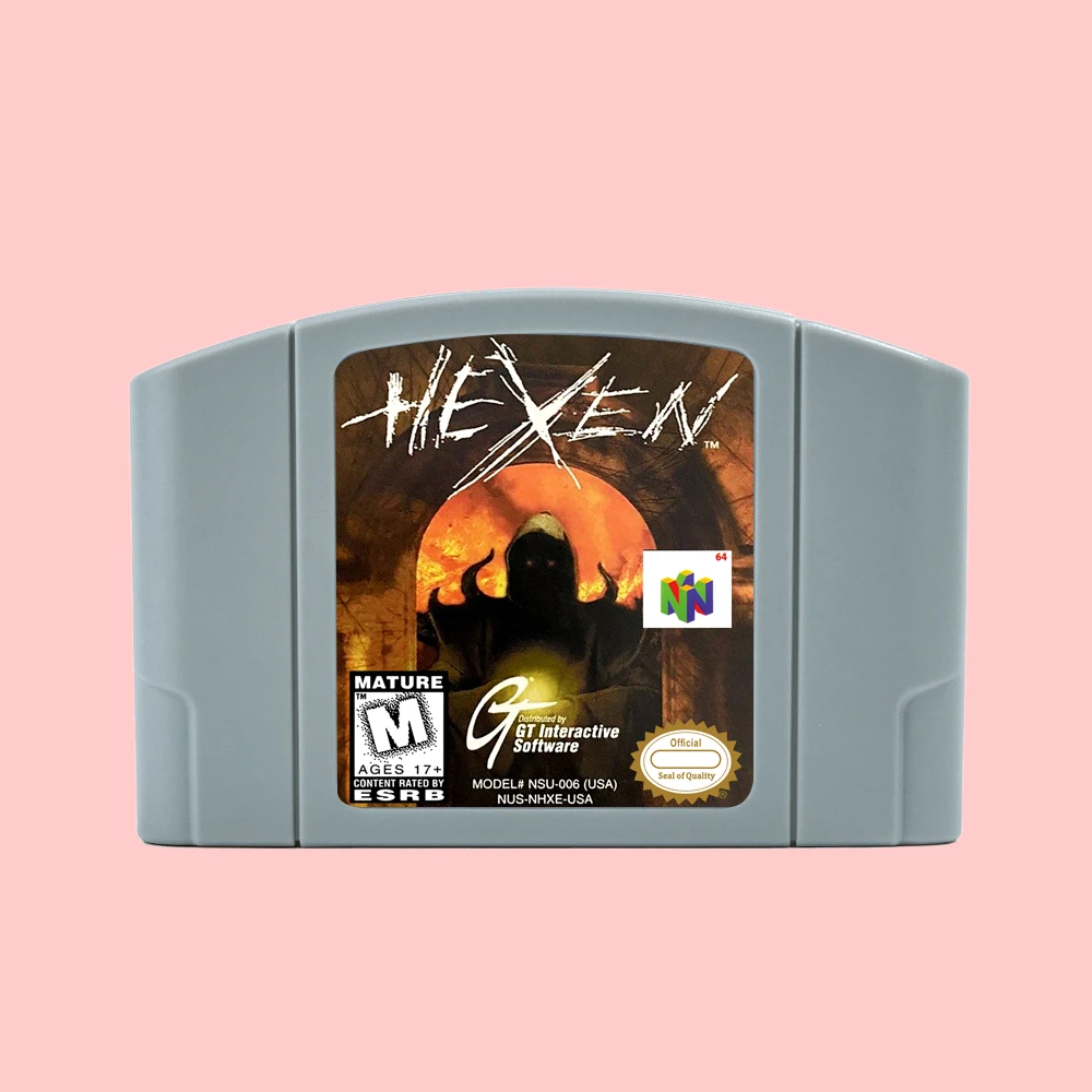

Hexen Game Cartridge For N64 USA NTSC Retro 64 Bit Game Consoles