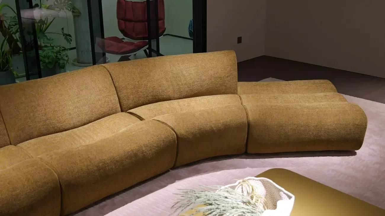 

for Italian Modern Living Room Furniture U Shape Velvet Sofa Couch Large Modular Sectional Poliform Ernest Sofa