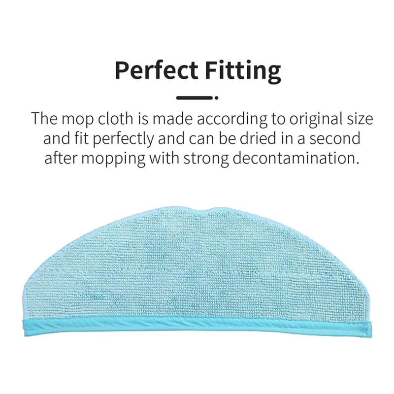 コンガ8090用モップパッド,掃除機ロボット用布パッド,マイクロファイバーラグ,掃除機部品,ウルトラ9090, 30個