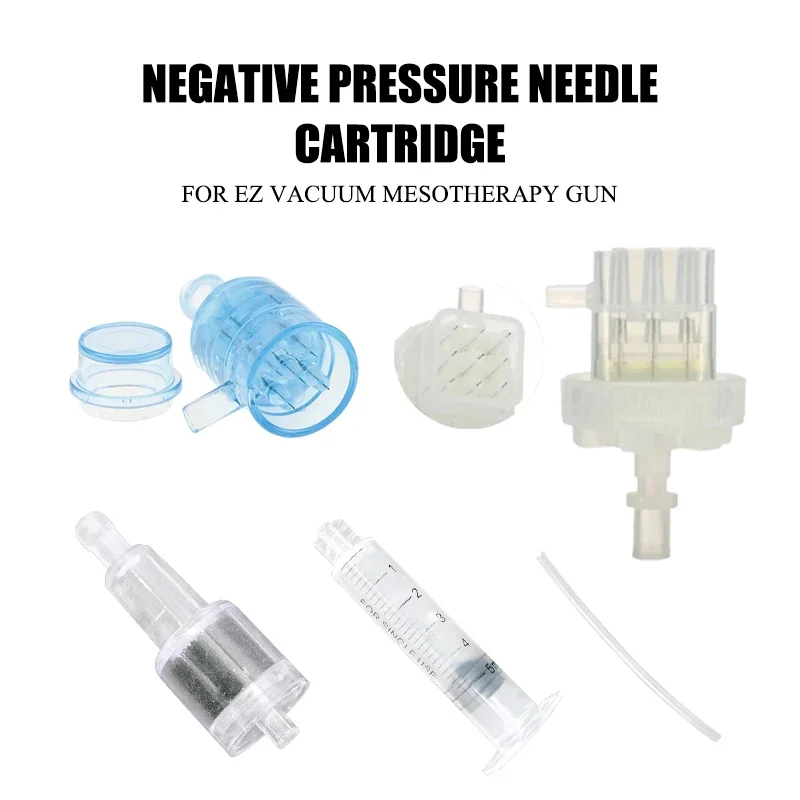 

MesoGun Syringe Tubes Consumable EZ Cartridge Adjustable Screw Negative Pressure Needle 5/9 pins Tattoo accessories