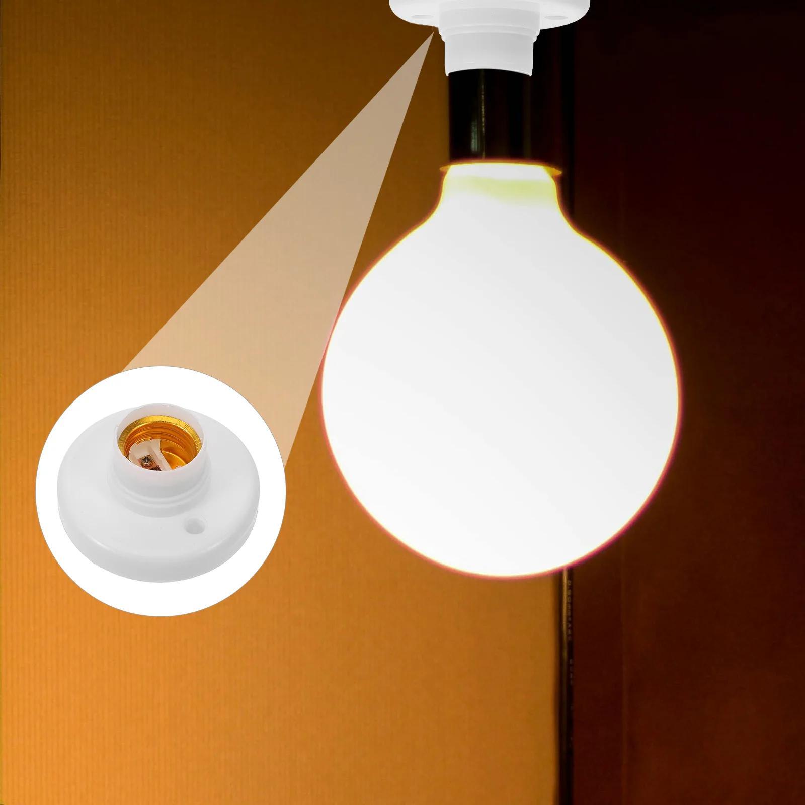 10pcs Screw Lamp Holder Replacement Bulb Holder Light Socket Outlet Wall Table Lamp Repair Socket Home Restaurant