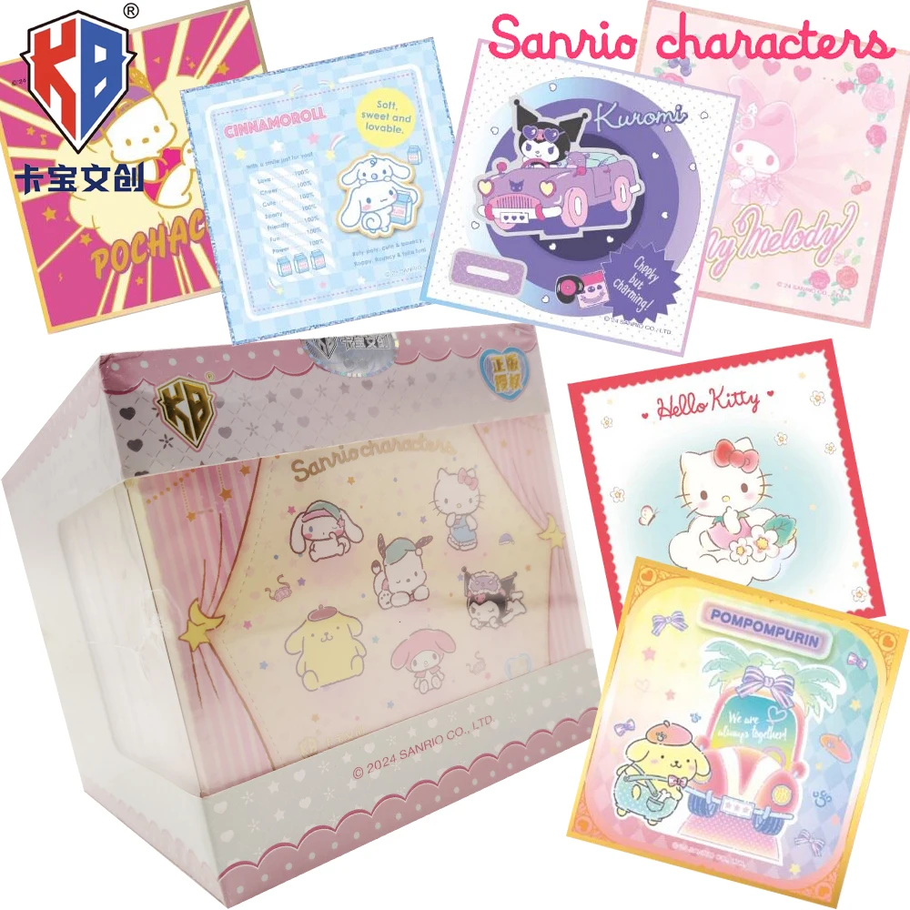 New Official KABAO Sanrio Character Collection Cards Anime IP Star Trendy Creative Luminous Design Color Paper Cards Unique G