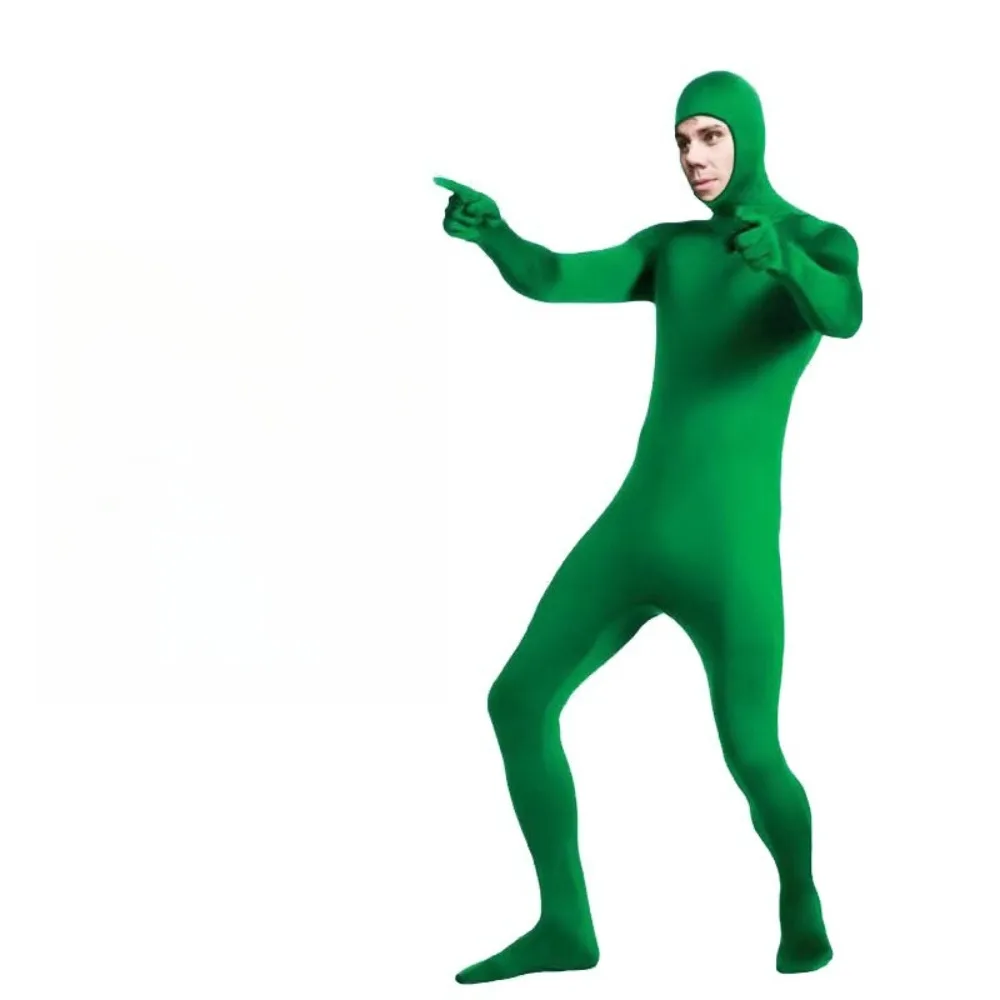 زي الهالوين - بدلة نينجا غير المرئية للرجال - زي أداء بدلة غير مرئية باللون الأسود للمسرح