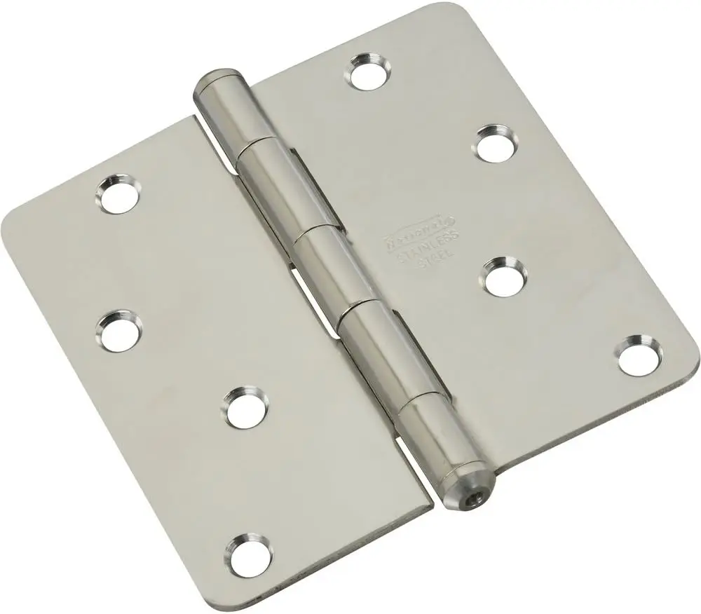 National Hardware N225-953 514RC Door Hinges - Stainless Steel in Stainless Steel, 4