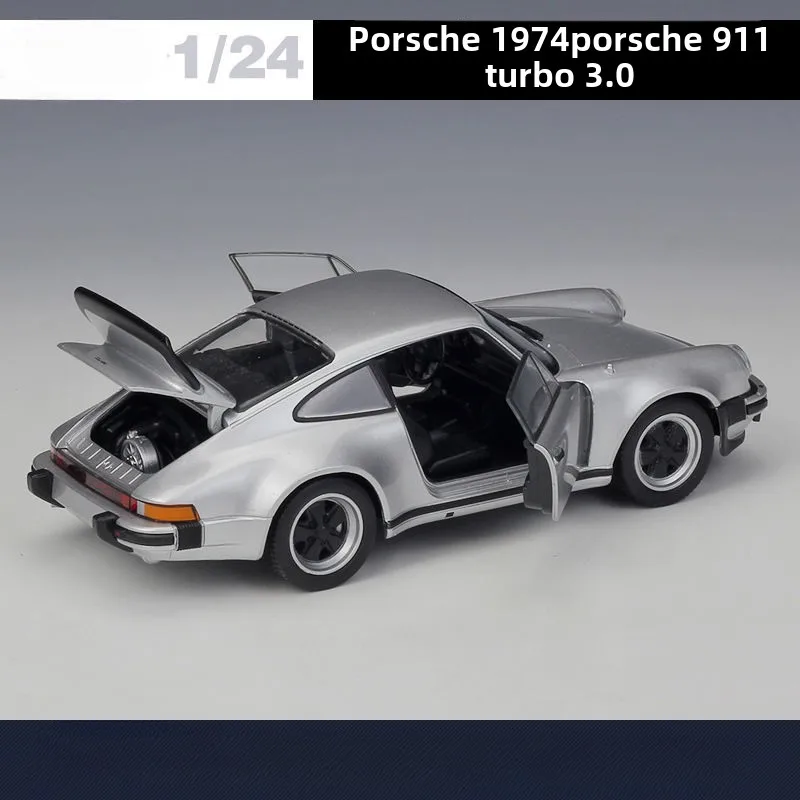 WELLY 1:24 Porsche 911 Turbo 3.0 1974 Alloy Car Diecasts & Toy Vehicles Car Model Miniature Scale Model Car Toy for Children