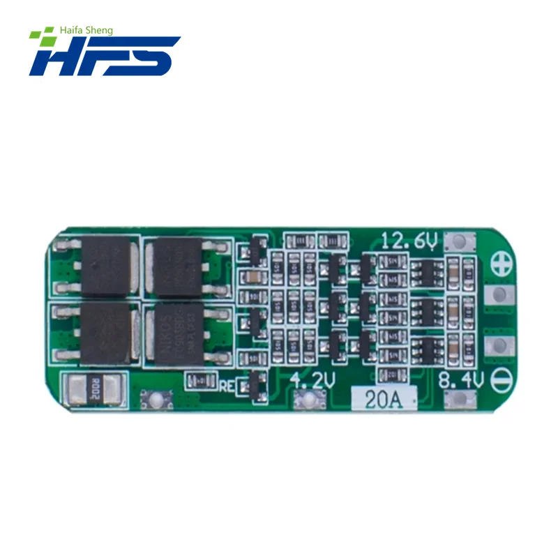 3S 20A 18650 Li-ion Lithium Battery Charger PCB BMS Protection Board For Drill Motor 12.6V Lipo Cell Module 64x20x3.4MM
