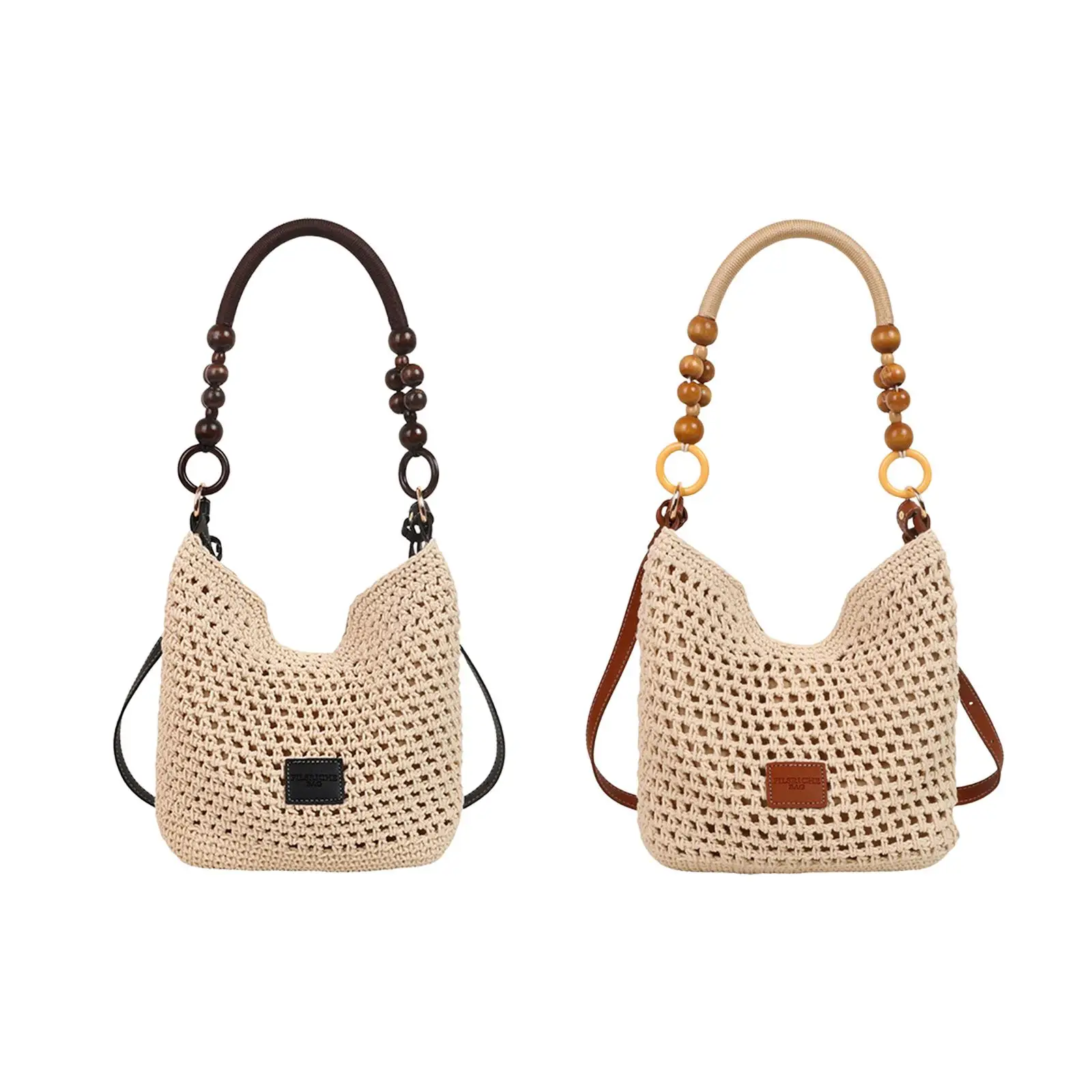 

Crochet Beach Bag Hollow Classic Shoulder Bag for Daily Everyday Travel