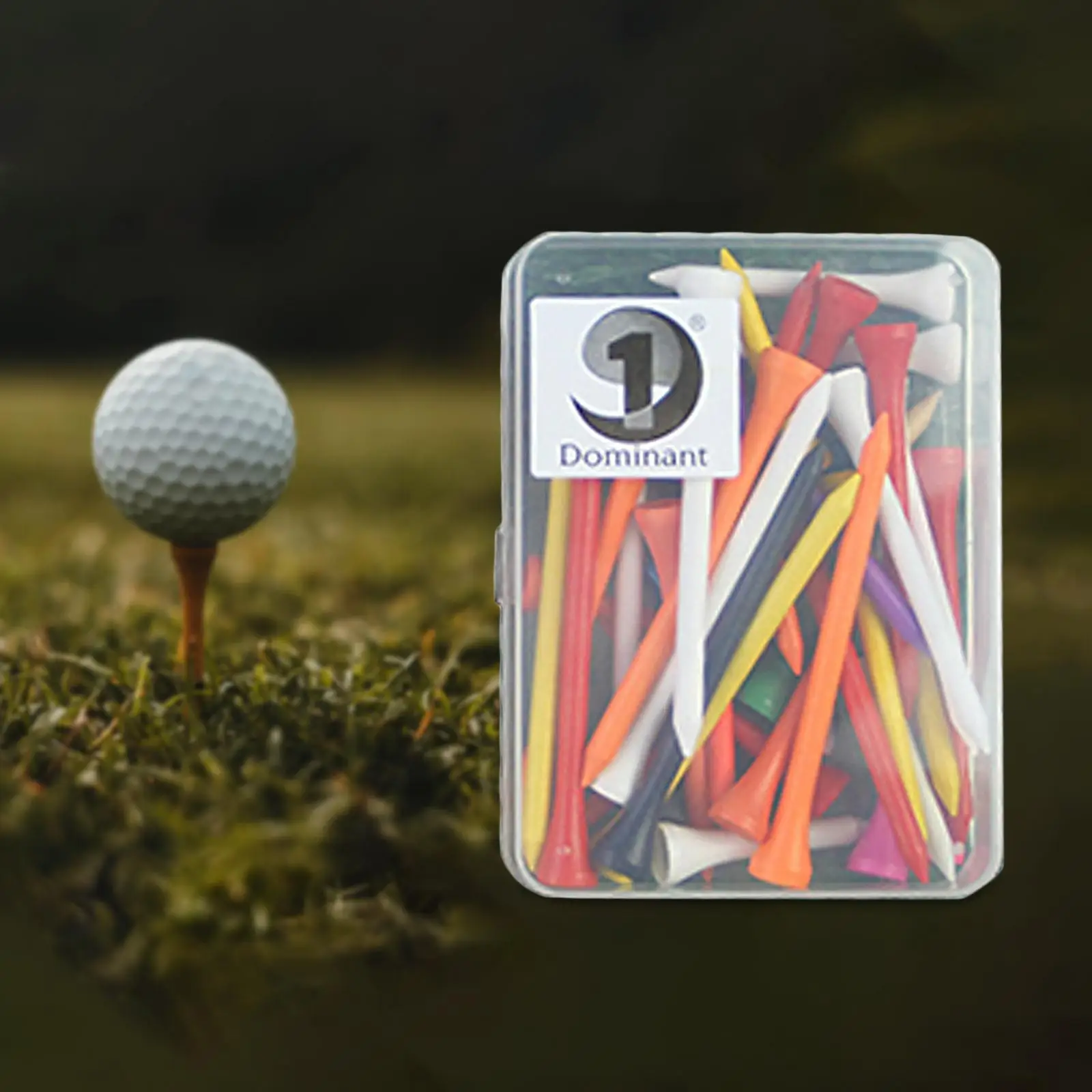 40Pcs Golf Tees Outdoor Golf Equipment 4 Different Sizes Practice Tool for Men