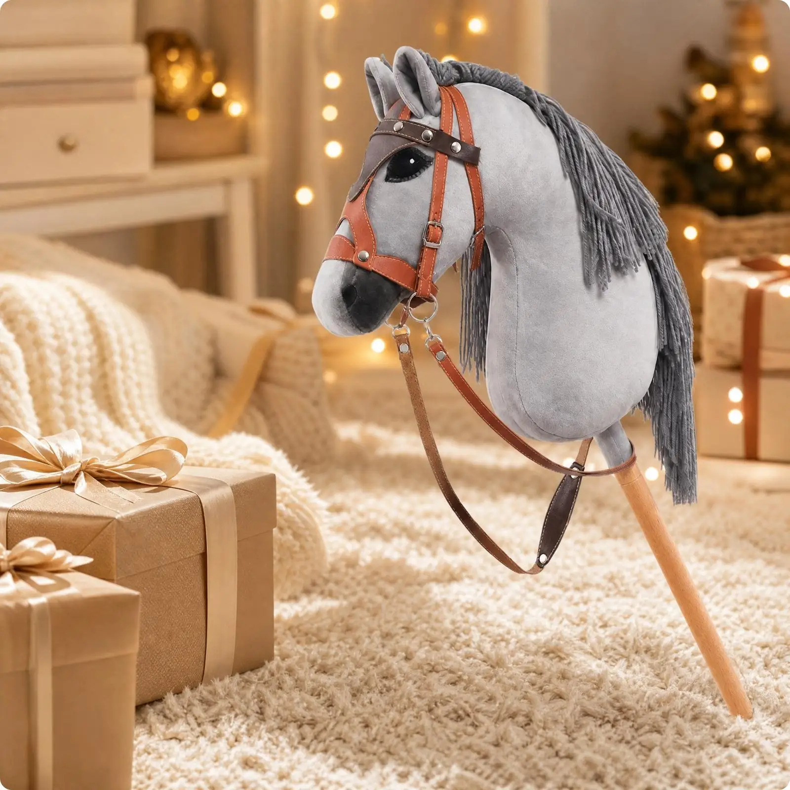 children-hobby-horse-toy-plush-gray-horse-head-prop-wooden-stick-riding-toy-with-reins-for-themed-parties-and-imaginative-fun