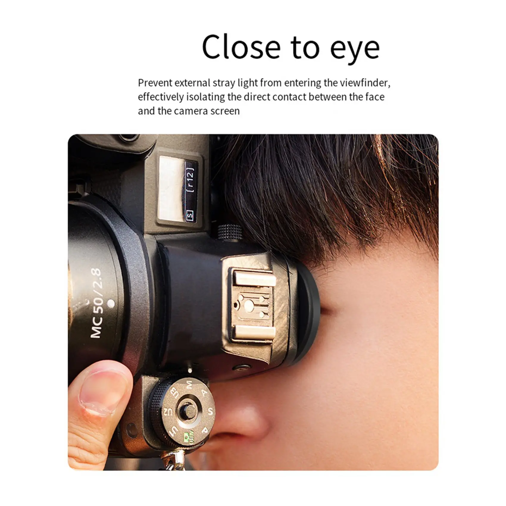 ABDE-3X Silicone Eyecup For Nikon Z7II, Z7, Z6III, Z6II, Z6, Z5 Comfortable Viewfinder Eyepiece, Replaces Nikon DK-29