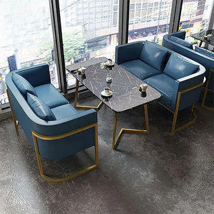 

Modern Restaurant Curved Marble Cafe Coffee Shop Table Furniture Set Sofa Booth Seating