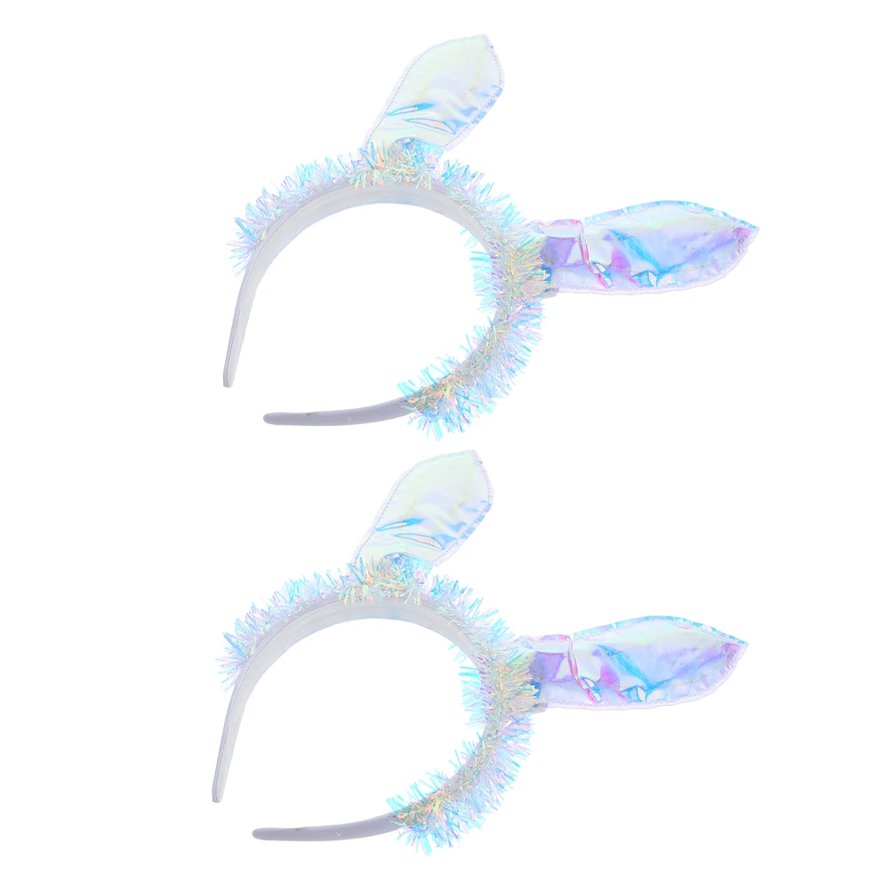 

Cute Rabbit Ear Headb Light Strips Party Dress Up Comfort Soft Material Adjustable Kids Adults Halloween Cosplay Bunny Ears Hair