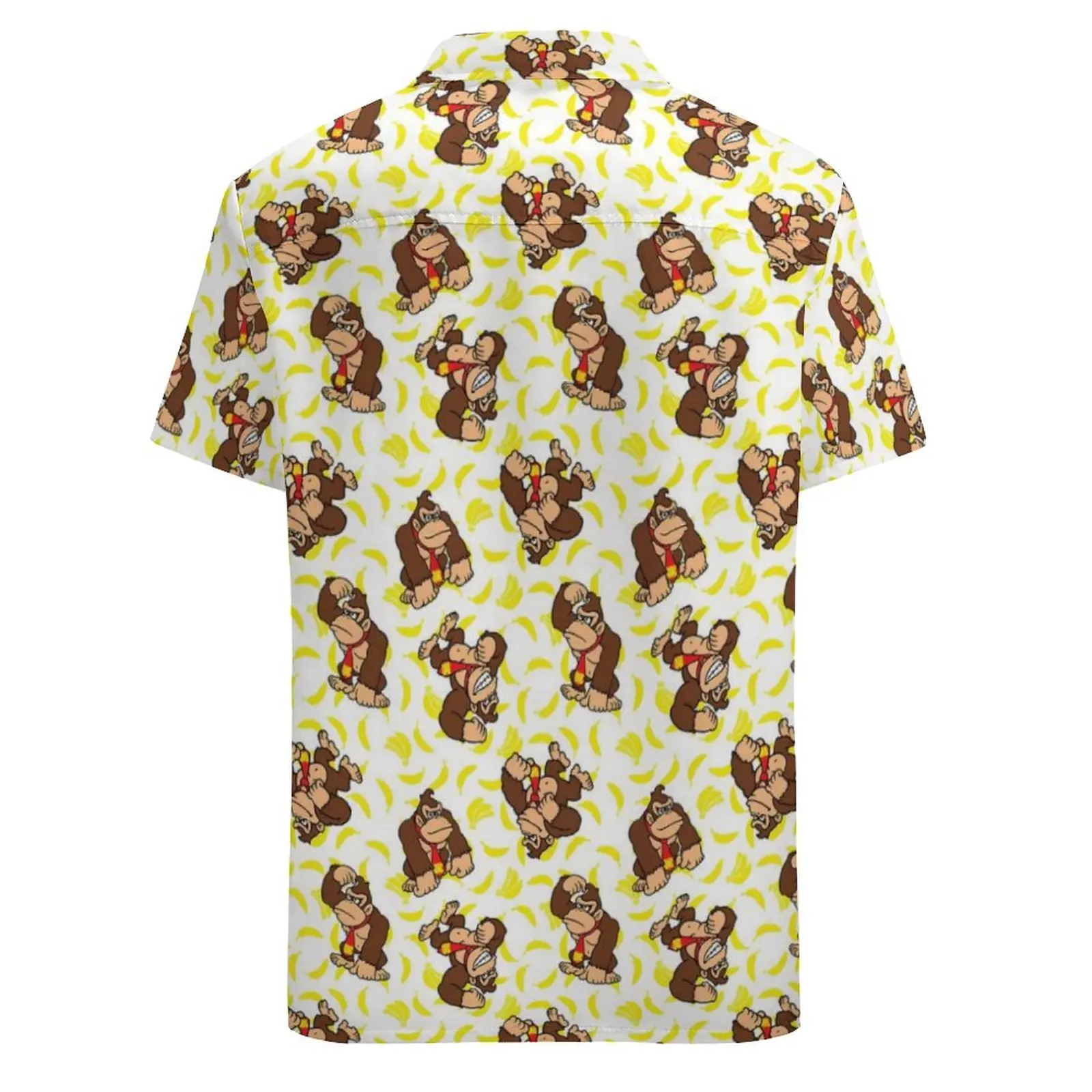 Camisas de hombre con estampado 3D de animales, blusas informales de verano de gran tamaño de manga corta a la moda, blusas de una sola botonadura, Tops con solapa de tendencia para hombre