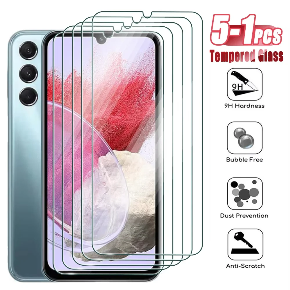1-5pcs HD Tempered Glass Screen Protector For Samsung A36 A26 A16 A56 5G A57 A35 A34 A33 A55 A54 A53 A52 A17 A16 A15 A07 A06 A05