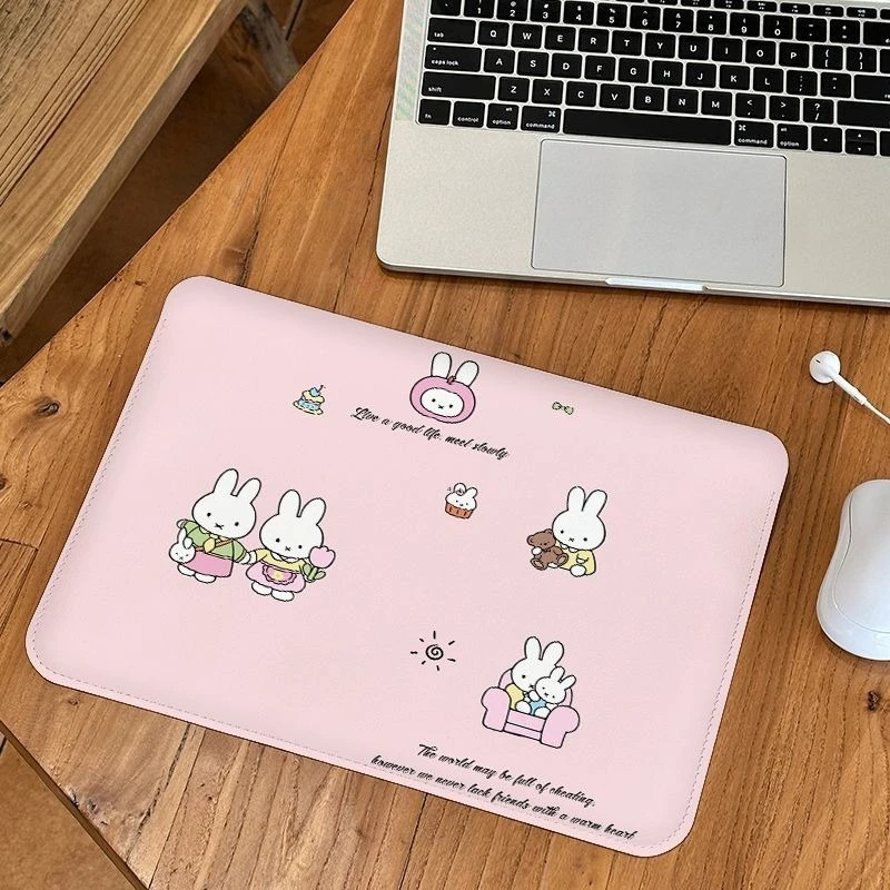 Cartoon Kawaii Laptop Bag Inner Bag Waterproof Wear-resistant Lightweight Convenient Exquisite Workmanship Mouse Pad Cute Miffy