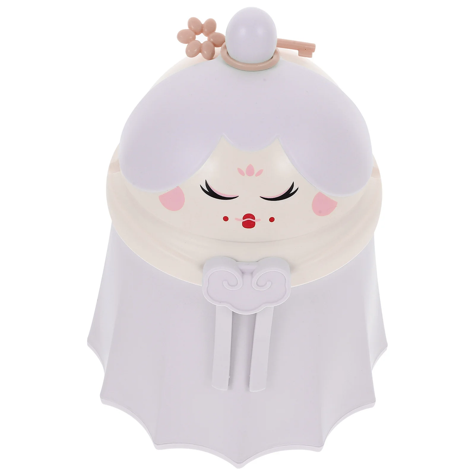 

Cartoon Princess Trash Can Mini Desktop Wastebasket Cute Pp Material Decorative Bin For Office Bedroom Home Desk Countertop