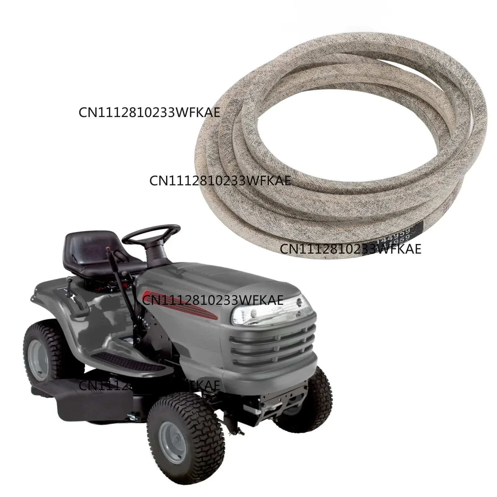 1/2 X 95.5 Inch Mower Deck Belt 144959 Riding Lawn Mower Drive Belt Replacement for Craftsman LT1000 LT2000 42 Inch Deck 130801