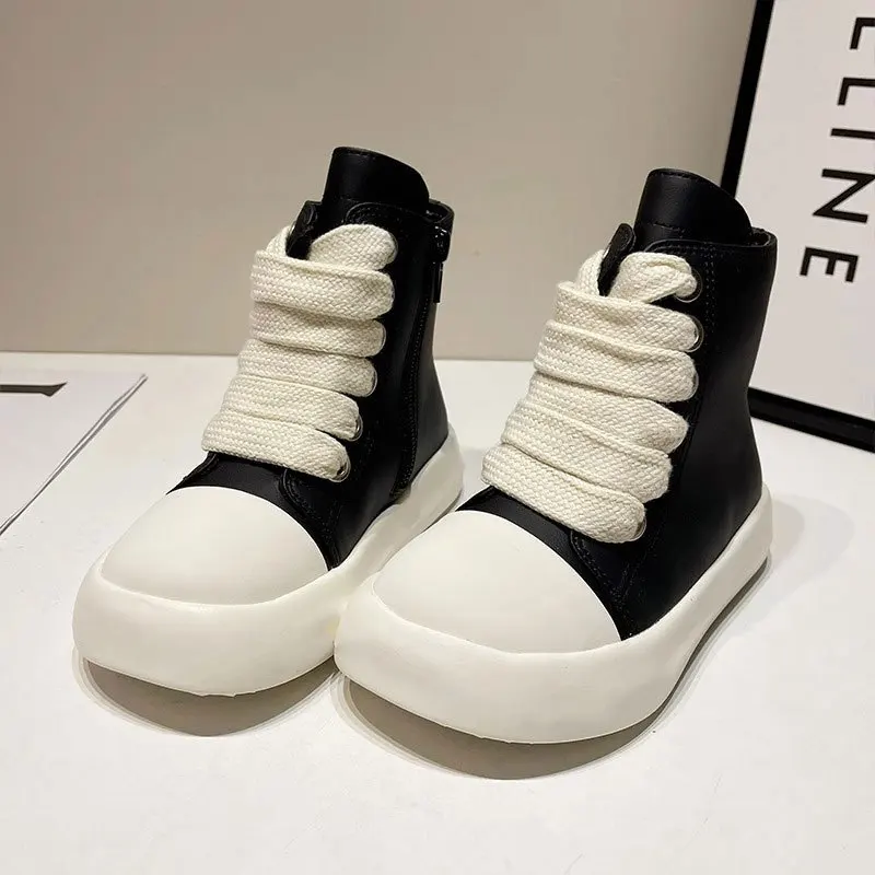 Kids Shoes Girls Boys Shoes High Top Children Sneakers Girls PU Leather Sneakers Boys Sneakers Girls Sneakers Shoes Kids