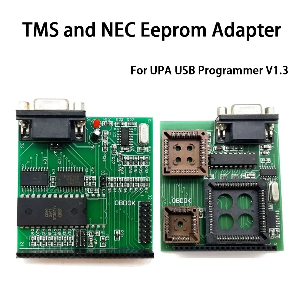V1.3 TMS and NEC Adapter Chip Eeprom Board for UPA USB Programmer Works With USB-UPA Series Adapter Auto ECU Chip Tools Reader
