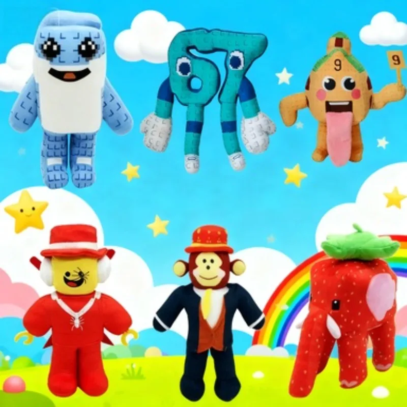 ブレインロットゲームのぬいぐるみ漫画かわいいソフトドール子供クリスマス誕生日ギフトホームルームデコレーションを盗む