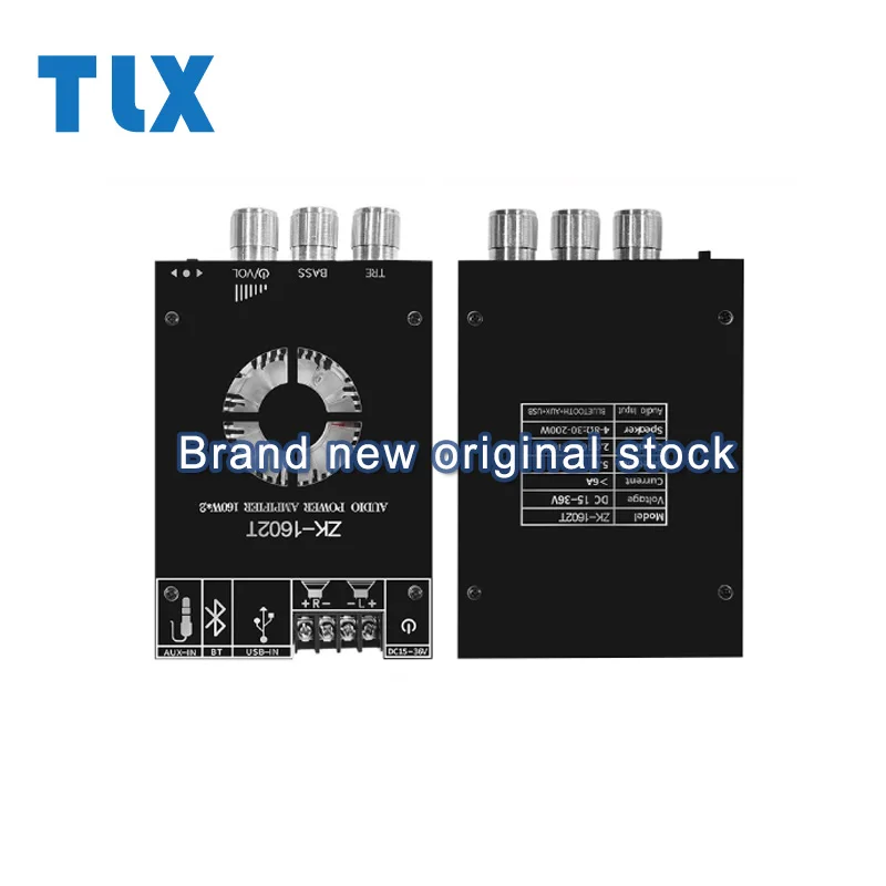 ZK-1602T Модуль цифрового усилителя мощности Bluetooth TDA7498E с регулировкой высоких и басов Bluetooth-аудио