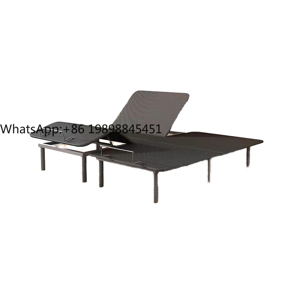 

Split King-size Bed Frame with Wireless Remote Head and Foot Tilt Function Bed Frame Tool-free Assembly of the Bed Frame