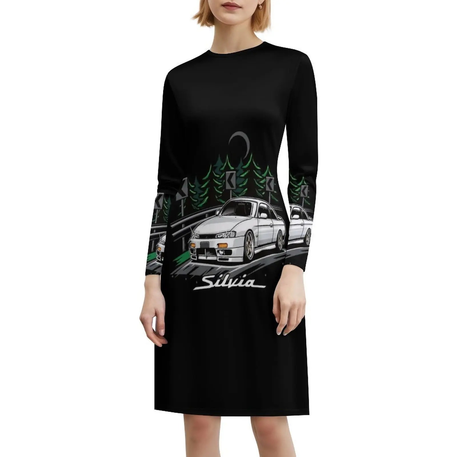 فستان سيلفيا S14 كوكي البوهيمي العتيق بأكمام منتفخة أو بدون أكمام للنساء فستان S14 سيلفيا S14 S15 سيلفيا S14 سيلفيا