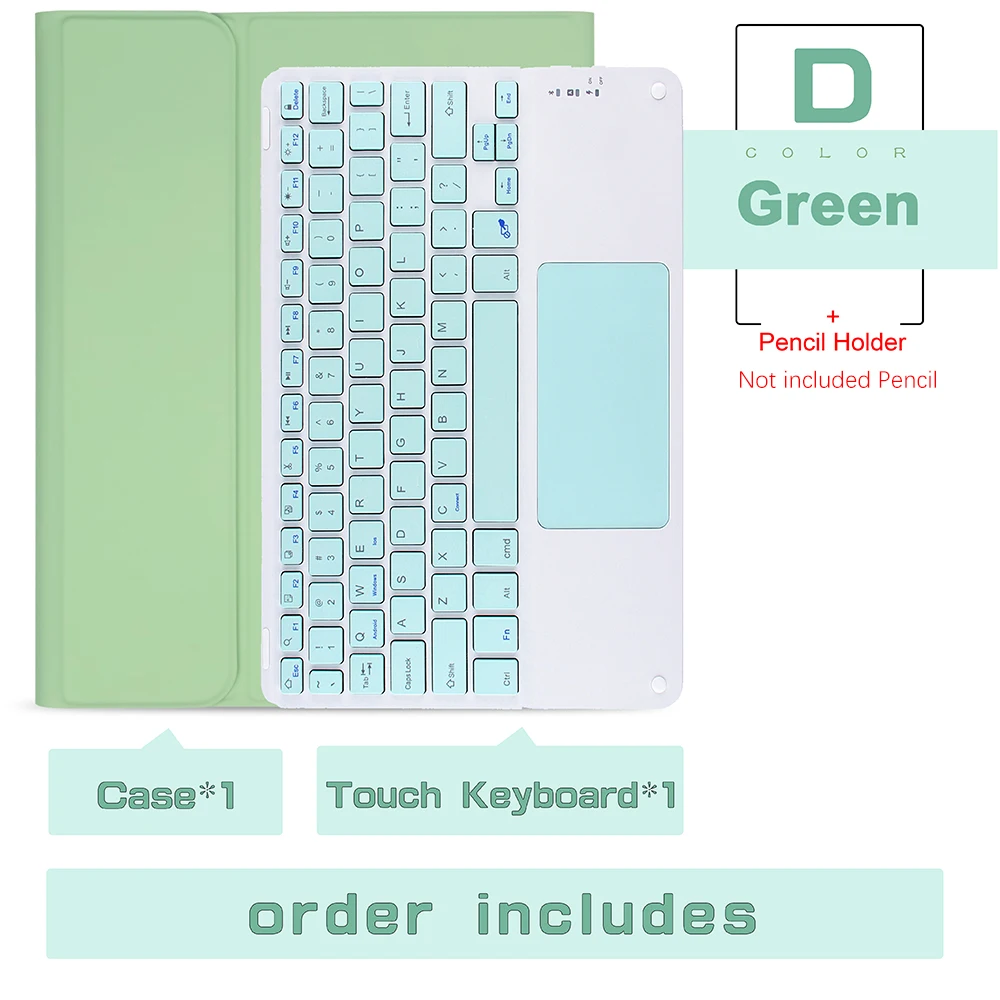 SZEGYCHX Magische Tastaturhülle für Samsung Galaxy Tab A9+ 11 A8 10,5 S6 Lite 10,4 11 S7 S9 FE S7 S8 S9 Plus 12,4 Ultra 14,6 kabellose Maus 6