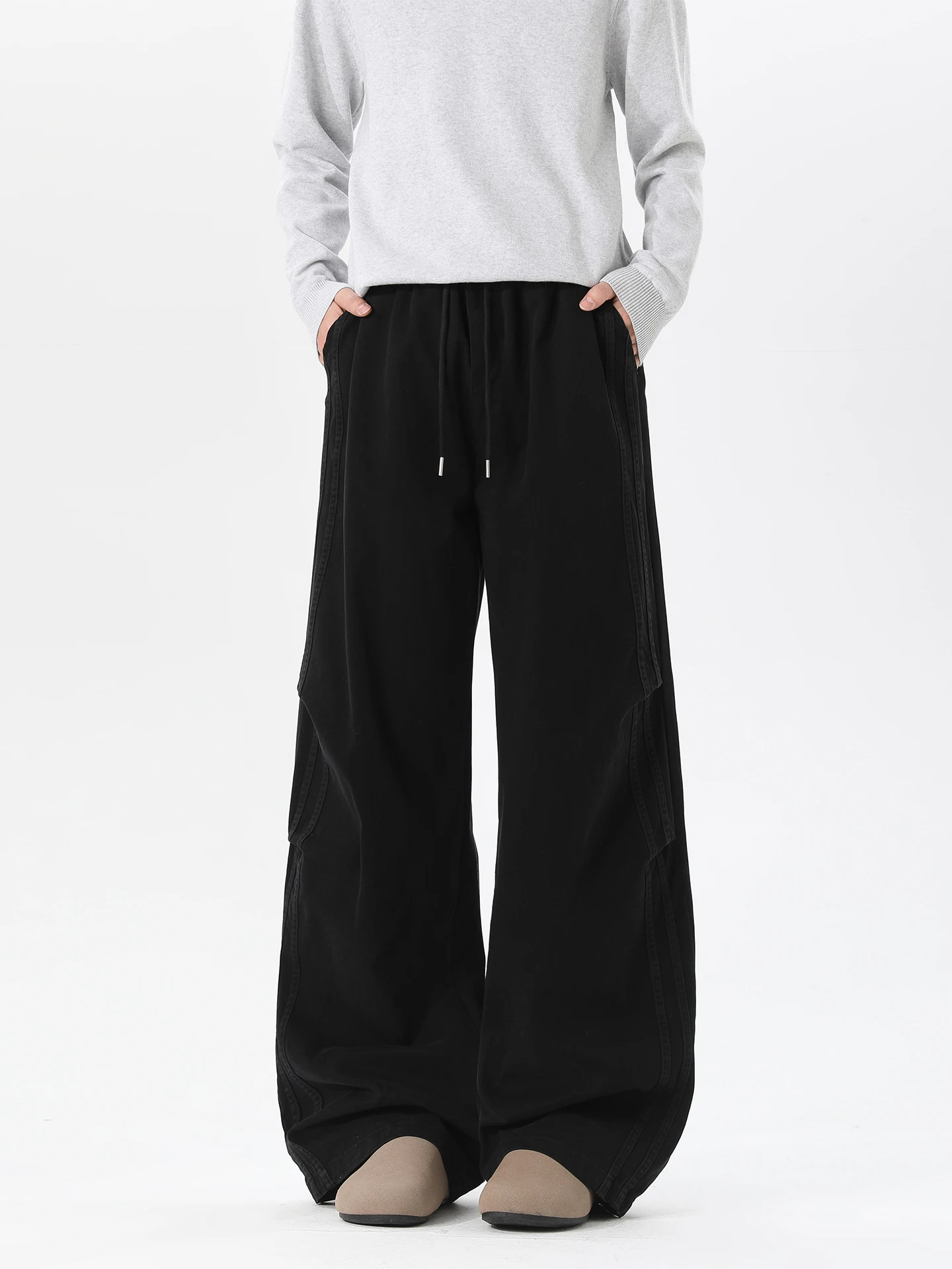 

Мужские брюки-карго Waed из чистого хлопка, весенне-осенние, новые, в стиле ретро, модные, американские, повседневные, прямые, свободные