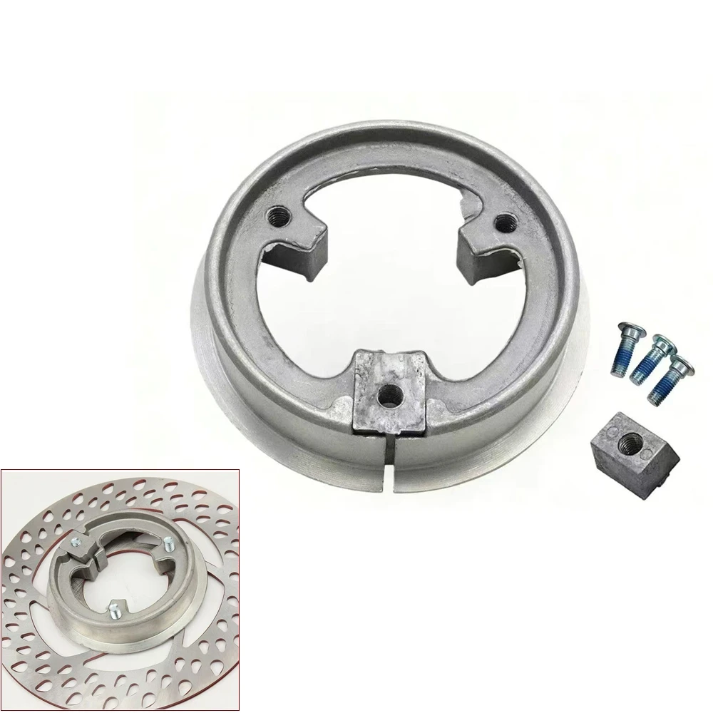 110-70MM Motorcycle Rear Drum Brake Disc Brake 70mm Hole Conversion Tightening Ring for 220mm Disc Electric Scooter E-bike Moped