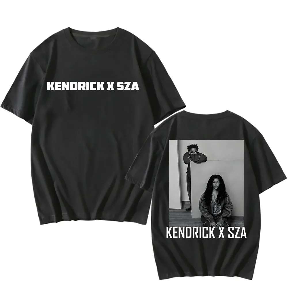 sudaderas2025 Tour T Shirt Kendrick Lamar X SZA Cotton Tee-shirt Ropa De Mujer Cotton Punk Tshirt Short Sleeve Vintage Clothing