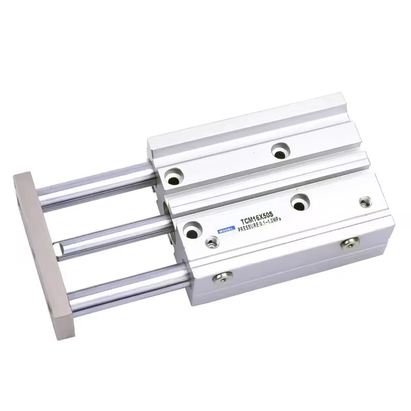 

TCM Three-axis Three Bar Pneumatic Cylinder With Guide Rod TCM/TCL12 16 20 25 32 40 50 63 Full Stroke 10-400mm With Magnet