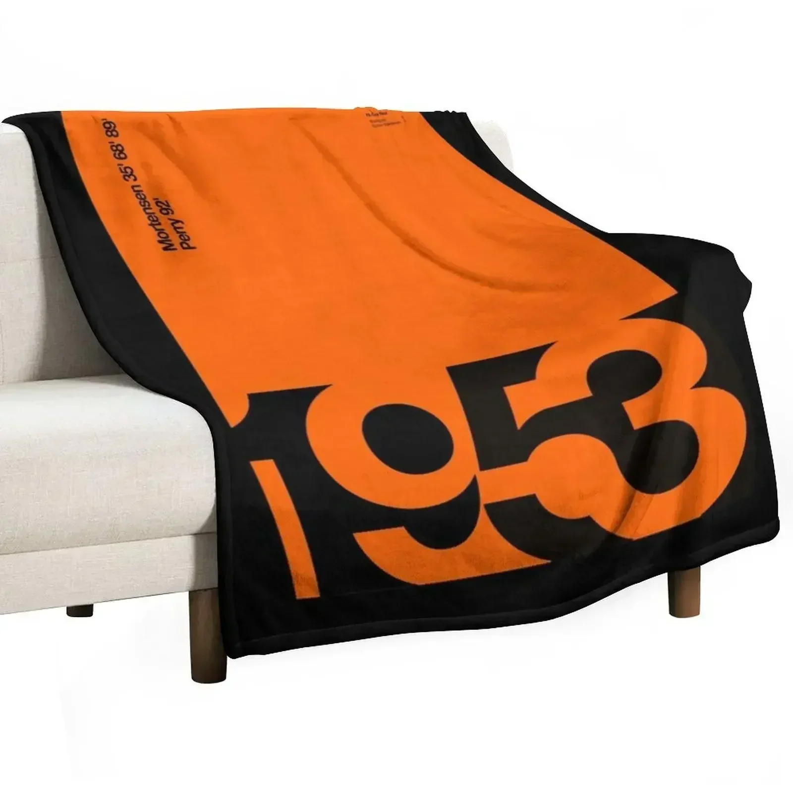 Blackpool FC FA Cup Winners 1953 Throw Blanket Giant Sofa Shaggy Hairy Plush Blankets