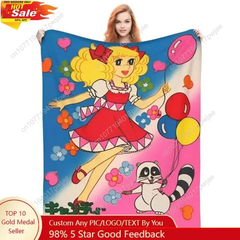 Candy Candy Manga Blanket Fleece Polyester Drama Adventure Themed Throw Blanket Cooling Blanket