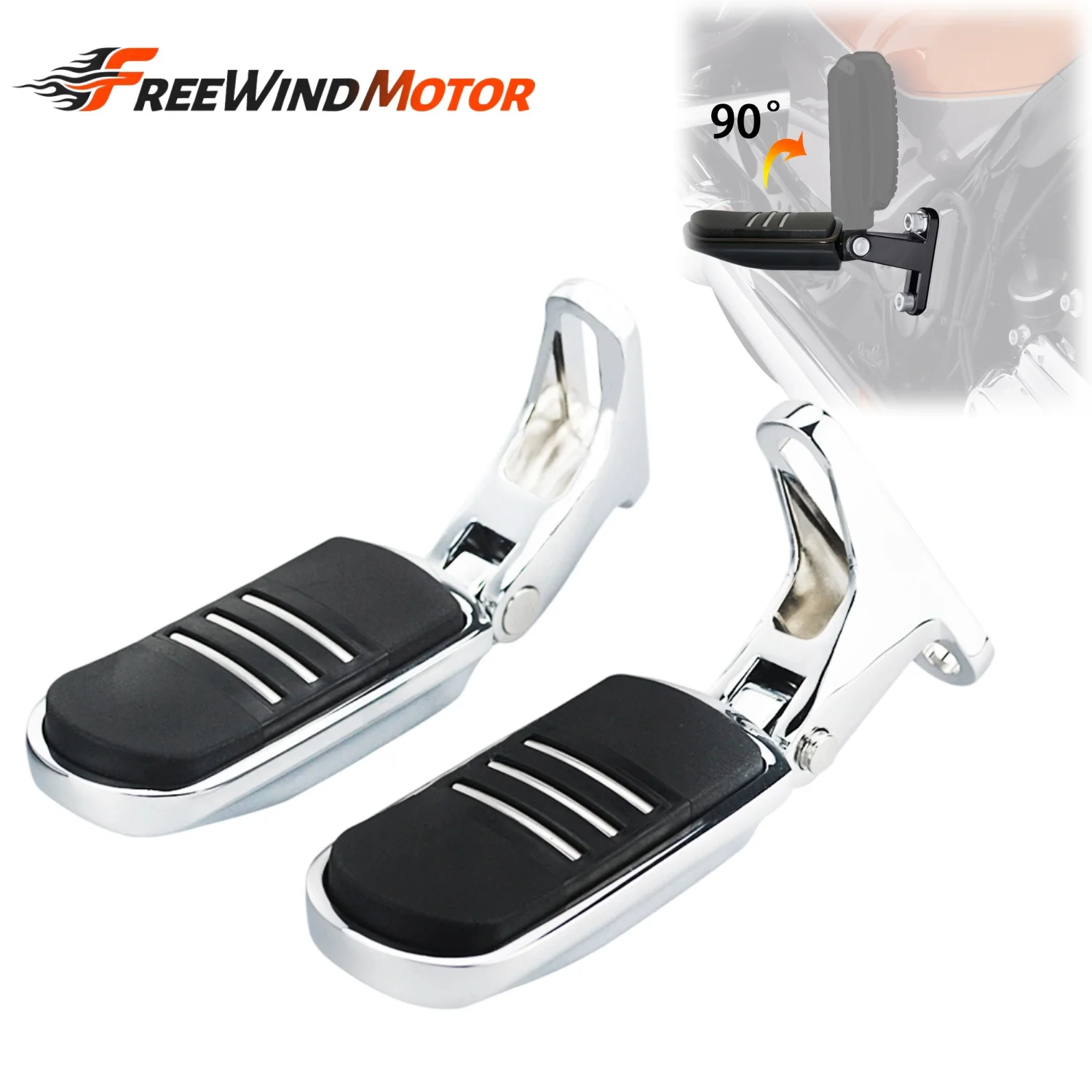 Kit di montaggio per pedane passeggero e staffe poggiapiedi posteriori – Accessori per Harley Touring Street Road Glide Road King CVO Ultra Classic Electra Glide Ultra Limited FLHR FLTR FLHX