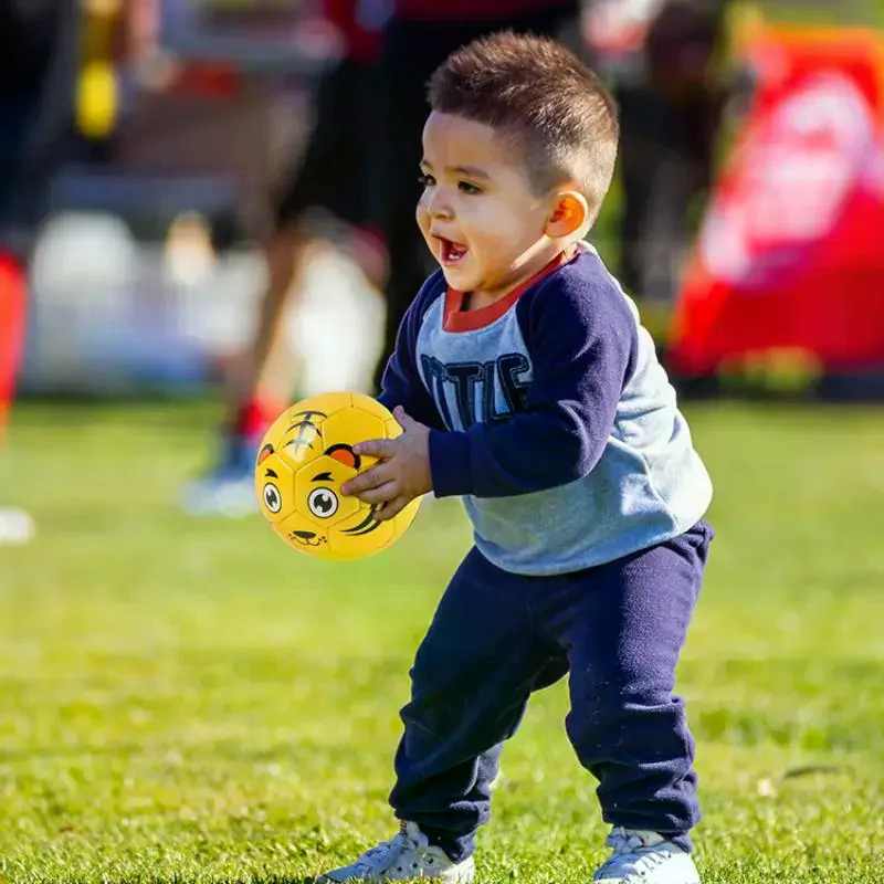 Kinderen Voetbal Mini Voetbal Educatief Speelgoed Leren Draagbare Cartoon Dier Zachte Bal Voor Praktijk Indoor Training Outdoor