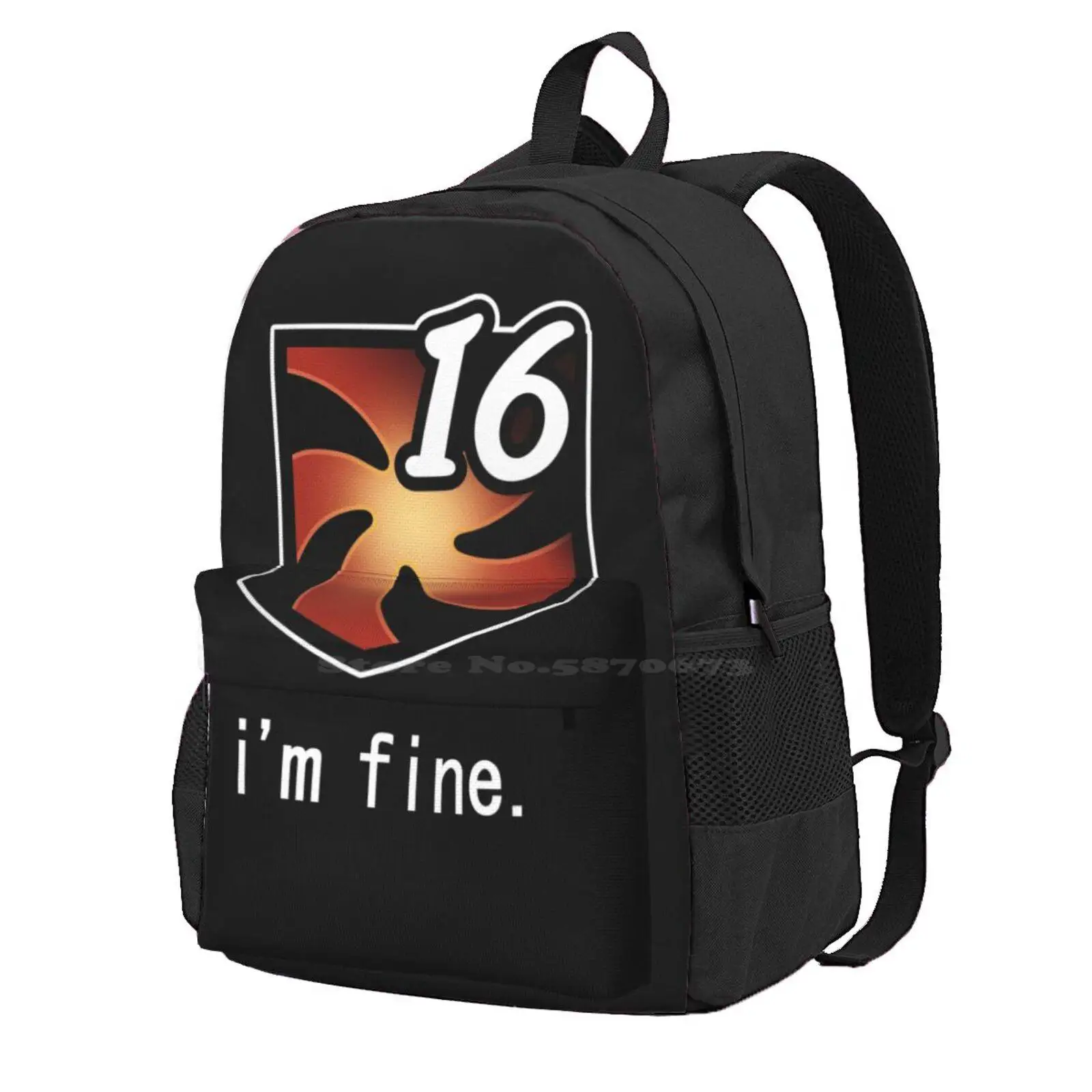 

"I'M Fine" Vuln Stacks [Ffxiv] Hot Sale Schoolbag Backpack Fashion Bags Ffxiv Final Fantasy Xiv Ff14 Final Fantasy 14 Vuln