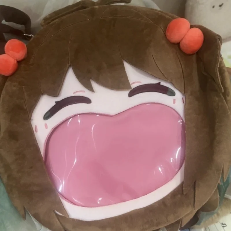 Anime Kinomoto Sakura Cosplay Plush Bag Laugh Mouth Itabag Cute Cartoon Stuffed Crossbody Bag Backpack Christmas Gift
