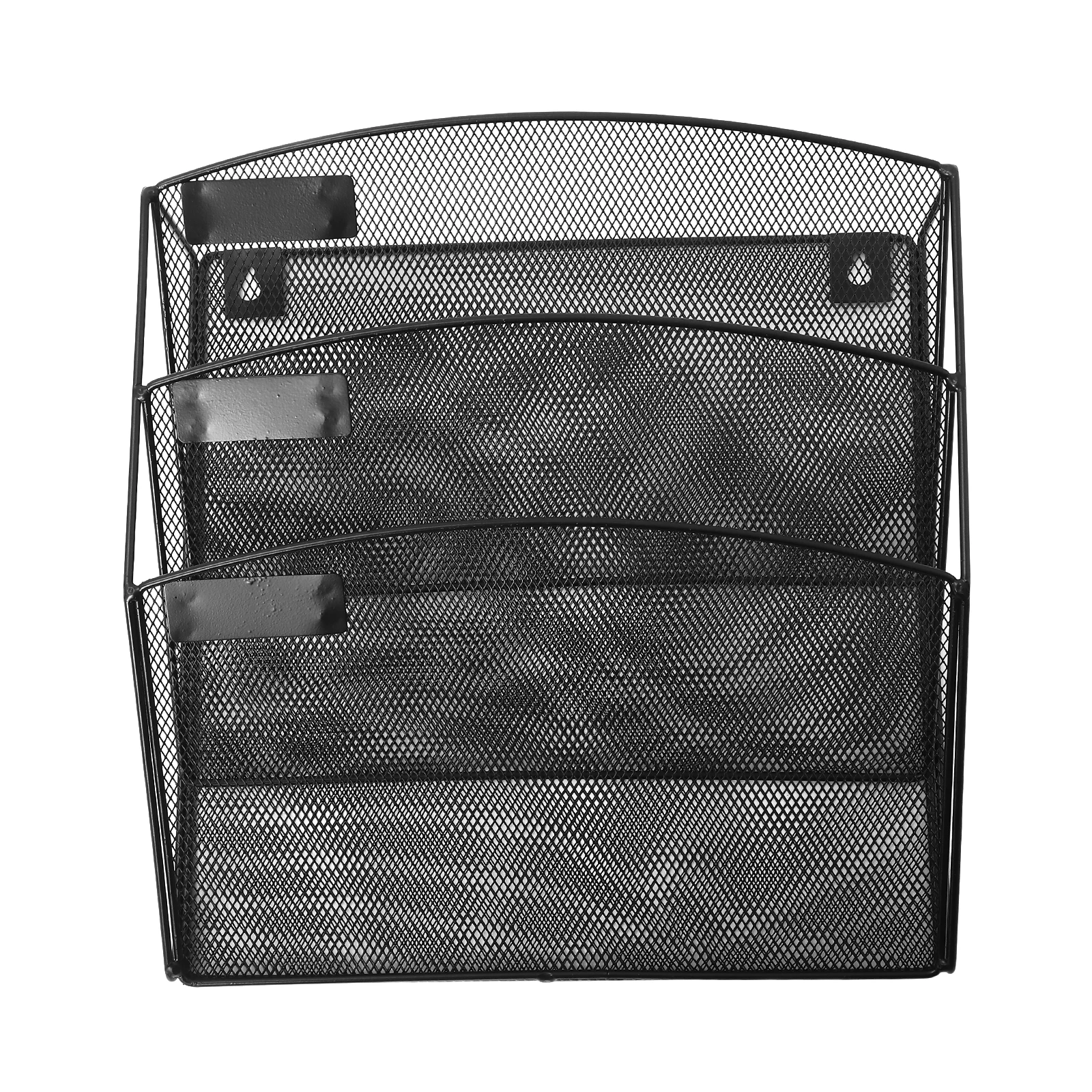Soporte colgante Vertical de pared multicapa para oficina, estante de almacenamiento para carpetas, soporte montado en la pared, organizador de carpetas de puerta de Metal