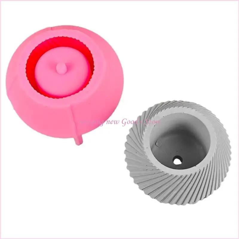 

57QA Silicone Flower Pots Mold DIY Irregular Concrete Holder Mould Epoxy Resin
