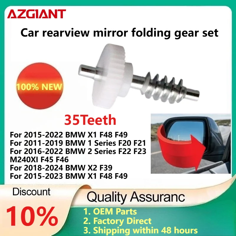 

For 2015-2022 BMW X1 F48 F49/X2 F39 2018-2024/1 Series F20 F21 2011-2019 Car rearview mirror folding gear set New parts OEM