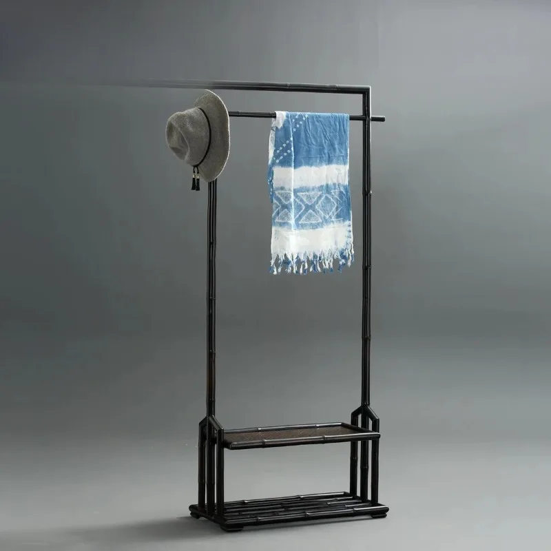Dark hanger New Chinese tea space coat rack Chinese floor hanger