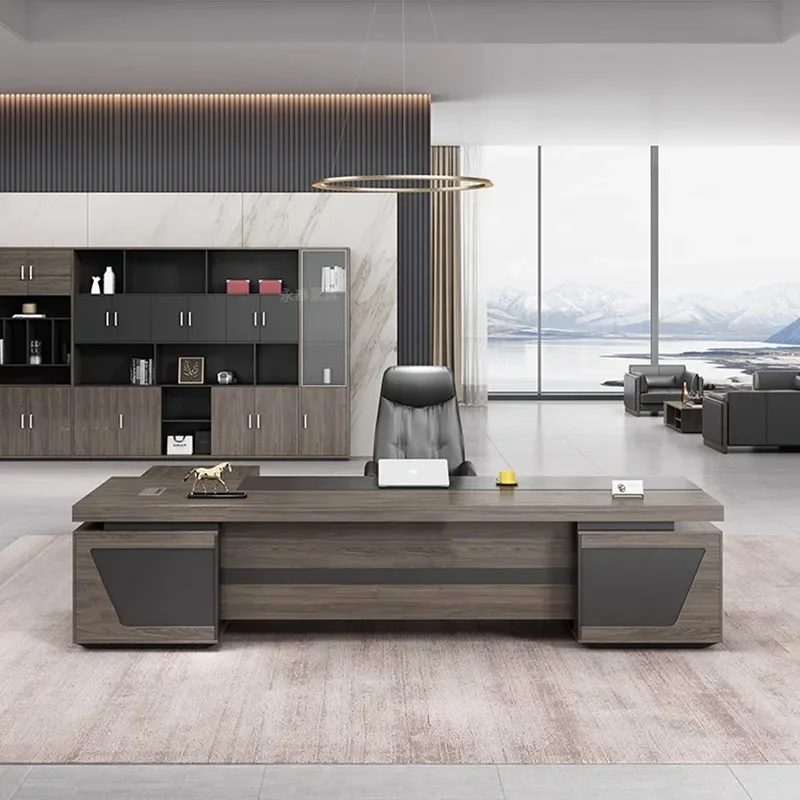 

Компьютерный угловой офисный стол, рабочие ящики, верстак, офисный стол для ноутбука, хранение Scrivania Bianca, офисная мебель HDH